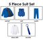 Boys' Royal Blue Modern Fit Suit Set