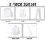 Boys' White Modern Fit Suit Set