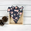 Men's Floral Necktie and Pocket Square Handkerchief Hanky Set, Navy Blush Pink (Color F59)