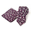 Men's Floral Necktie and Pocket Square Handkerchief Hanky Set, Purple (Color F20)