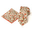 Men's Floral Necktie and Pocket Square Handkerchief Hanky Set, Sienna (Color F43)
