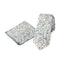 Men's Floral Necktie and Pocket Square Handkerchief Hanky Set, Steel Blue (Color F67)