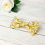 Men's Cotton Floral Bow Tie and Handkerchief Set, Yellow (Color F61)