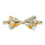 Men's Cotton Floral Print Bow Tie, Taupe Khaki (Color F74)