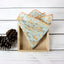 Men's Salt Shrinking Seersucker Cotton Floral Print Bow Tie and Handkerchief Set, Sage