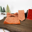 Men's Mottled Linen Skinny Necktie and Pocket Square Set