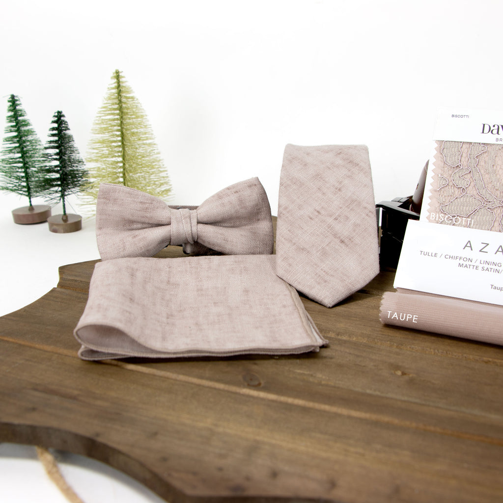 Men's Mottled Linen Pocket Squares