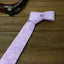 Men's Mottled Linen Skinny Necktie and Pocket Square Set