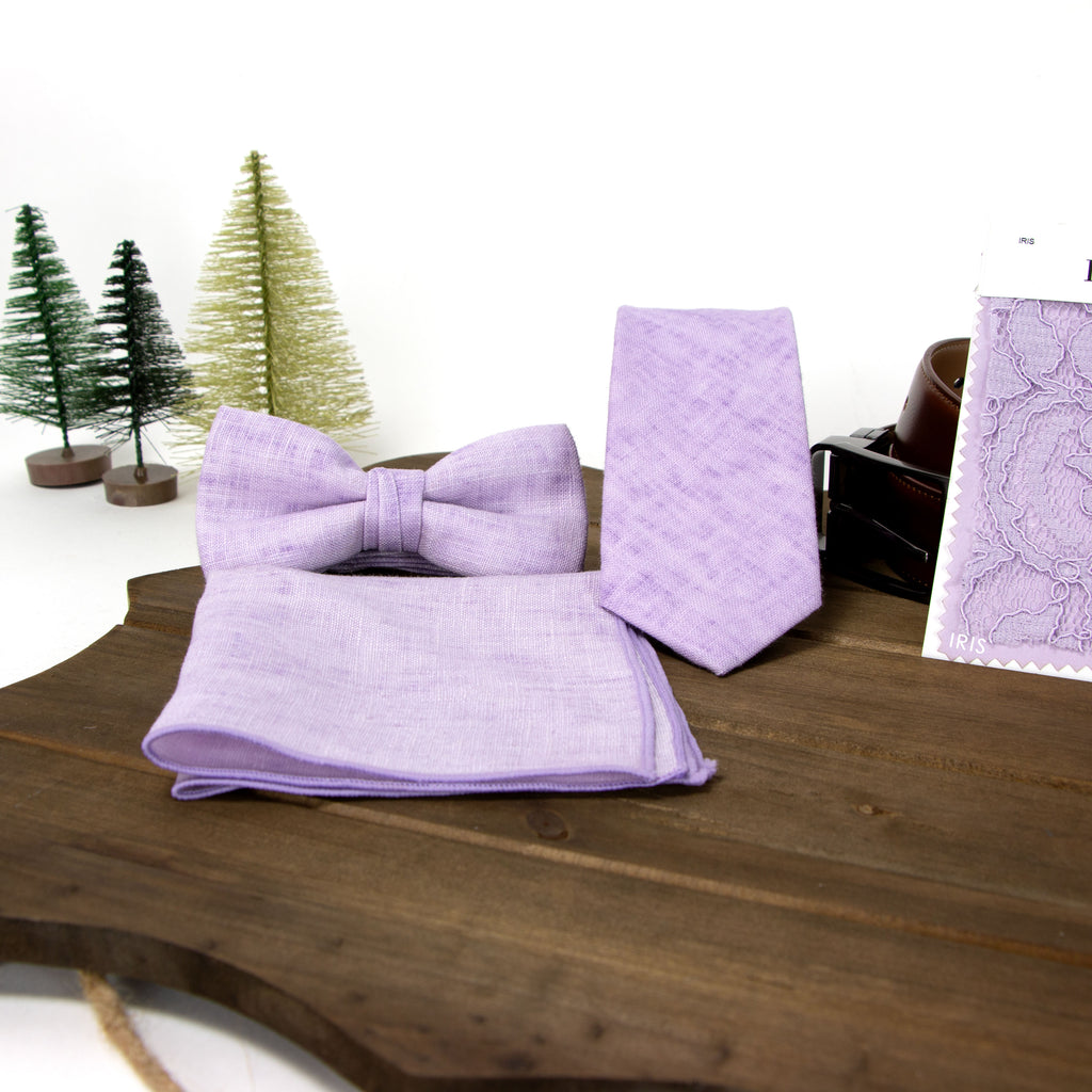 Men's Mottled Linen Pocket Squares