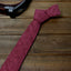 Men's Mottled Linen Skinny Necktie and Pocket Square Set