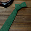 Men's Mottled Linen Skinny Necktie and Pocket Square Set