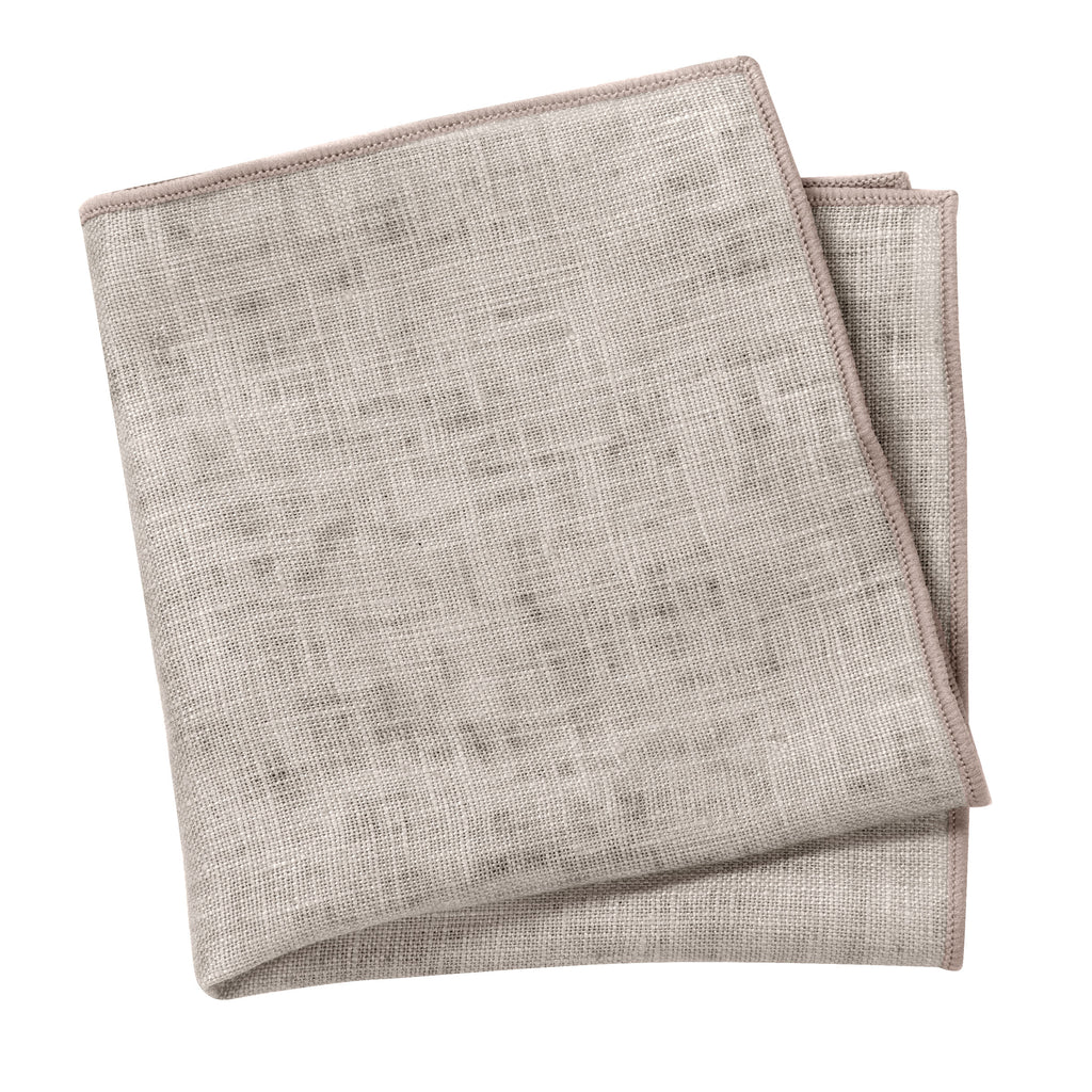 Men's Mottled Linen Pocket Squares