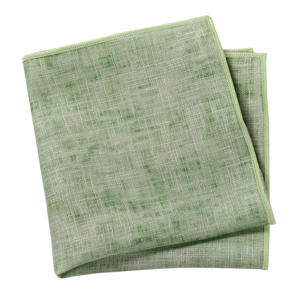 Men's Mottled Linen Pocket Squares