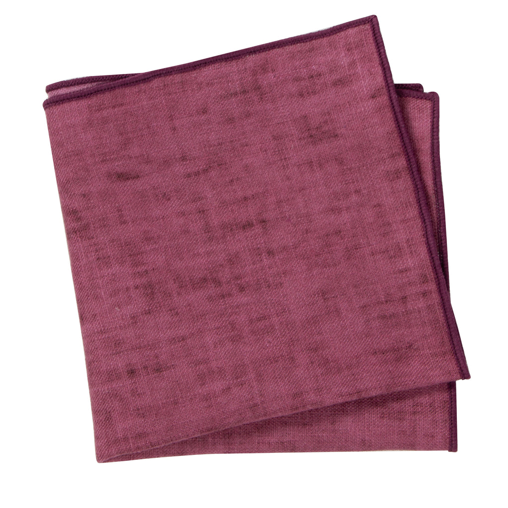 Men's Mottled Linen Pocket Squares