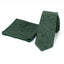 Men's Mottled Linen Skinny Necktie and Pocket Square Set