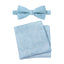 Men's Mottled Linen Bow Tie and Handkerchief
