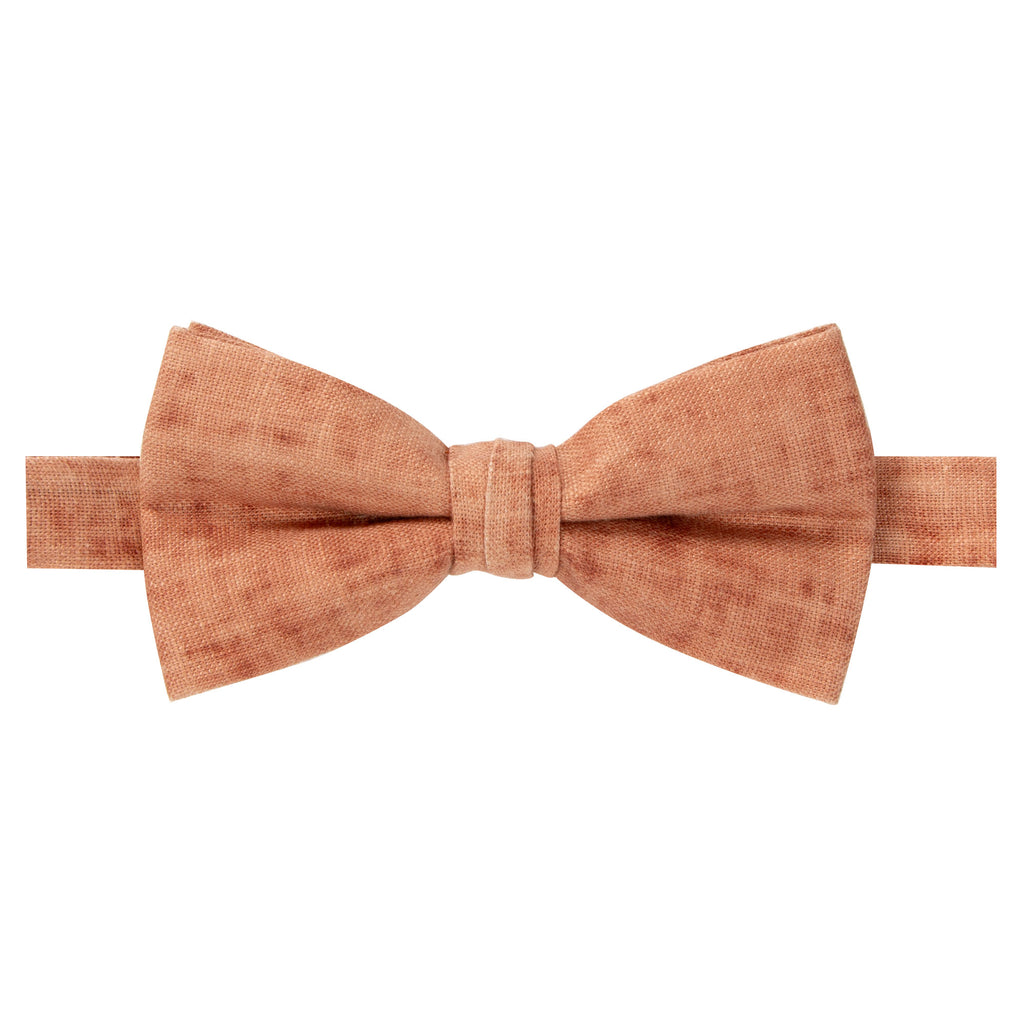 Men's Pre-tied Mottled Linen Bow Tie