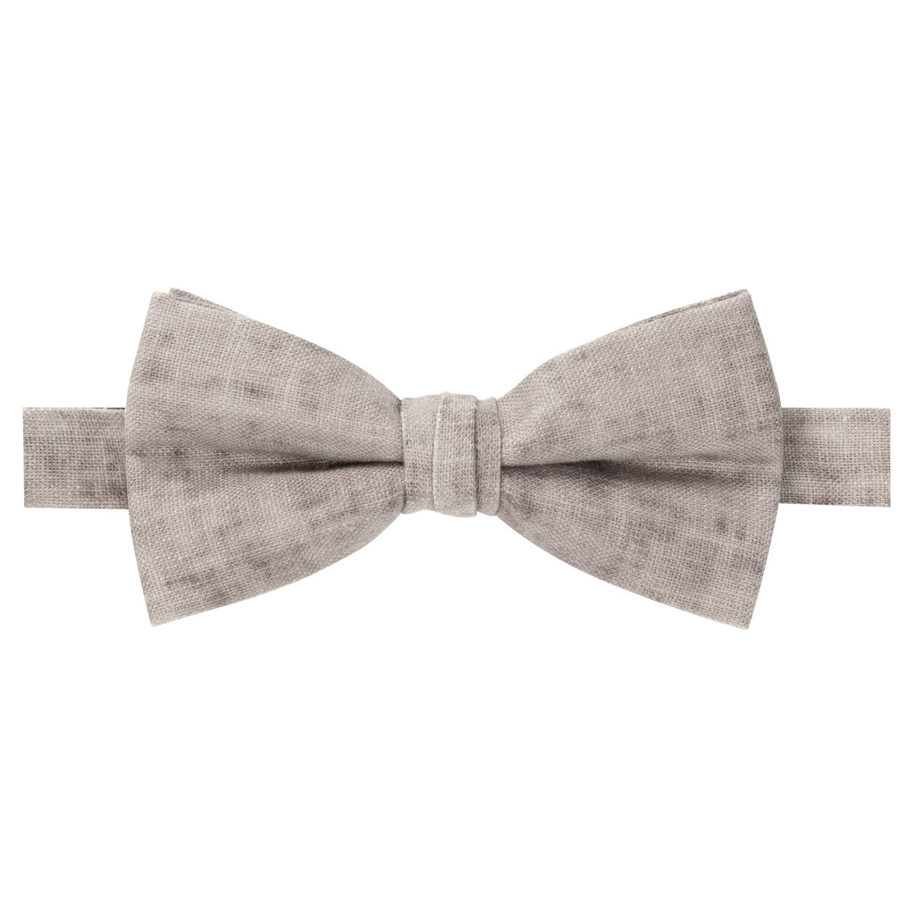 Men's Pre-tied Mottled Linen Bow Tie