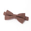 Men's Mottled Linen Bow Tie and Handkerchief