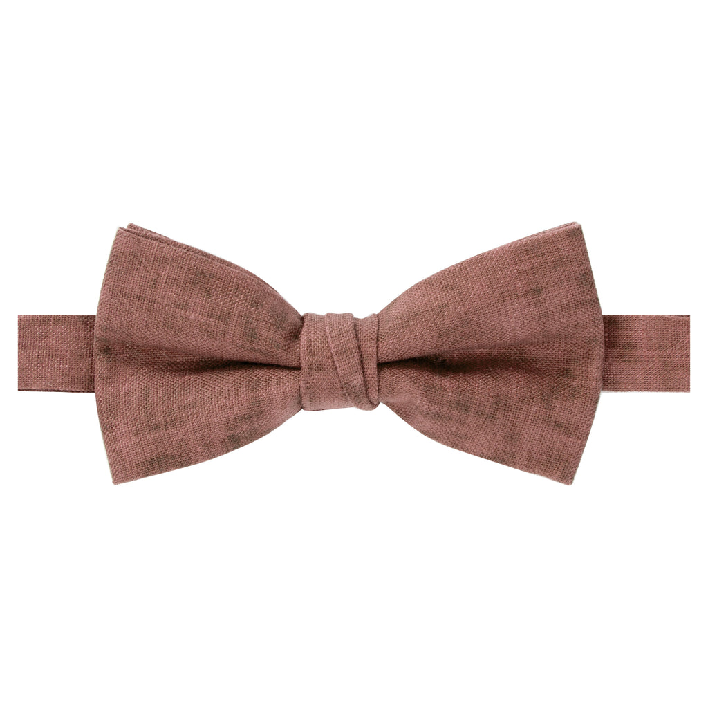 Men's Pre-tied Mottled Linen Bow Tie