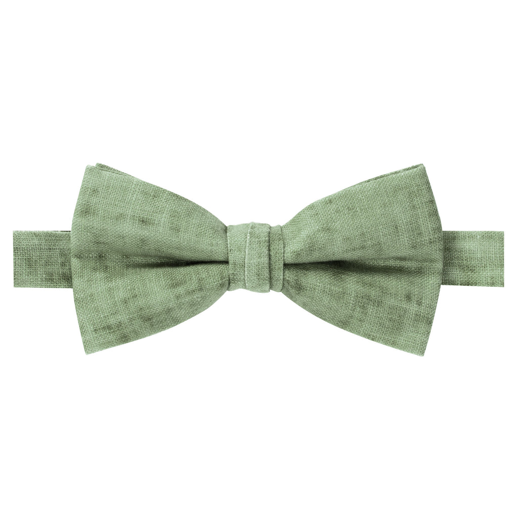 Men's Pre-tied Mottled Linen Bow Tie