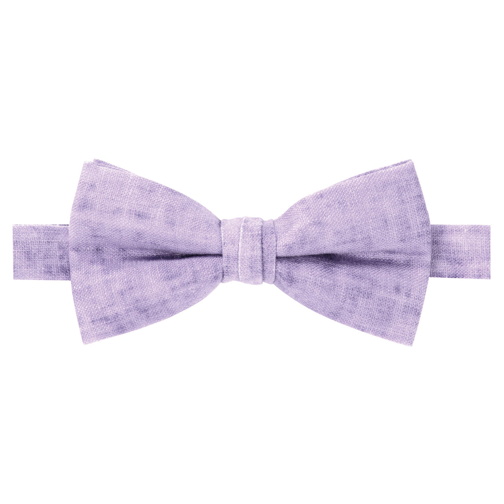 Men's Pre-tied Mottled Linen Bow Tie