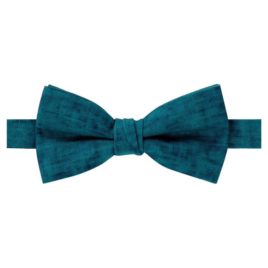 Men's Pre-tied Mottled Linen Bow Tie