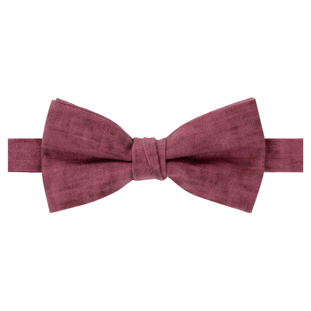 Men's Pre-tied Mottled Linen Bow Tie