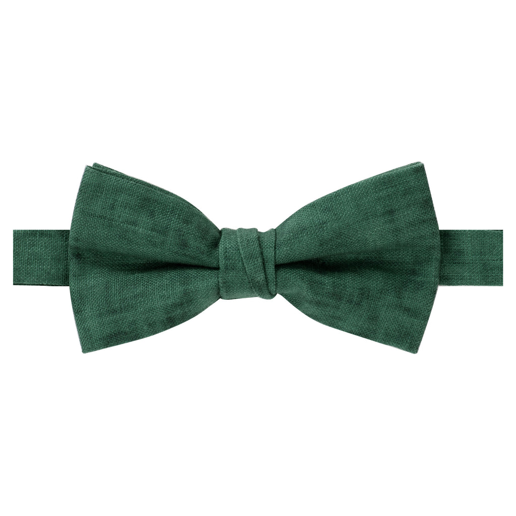Men's Pre-tied Mottled Linen Bow Tie