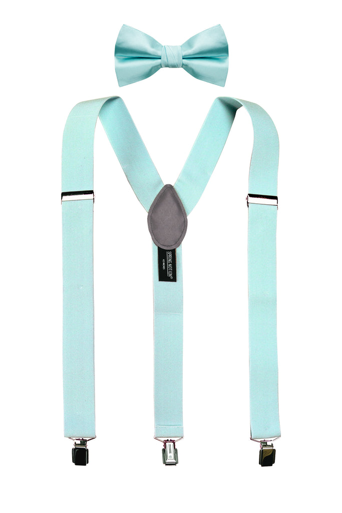 Men's Matching Suspenders and Bow Tie Set