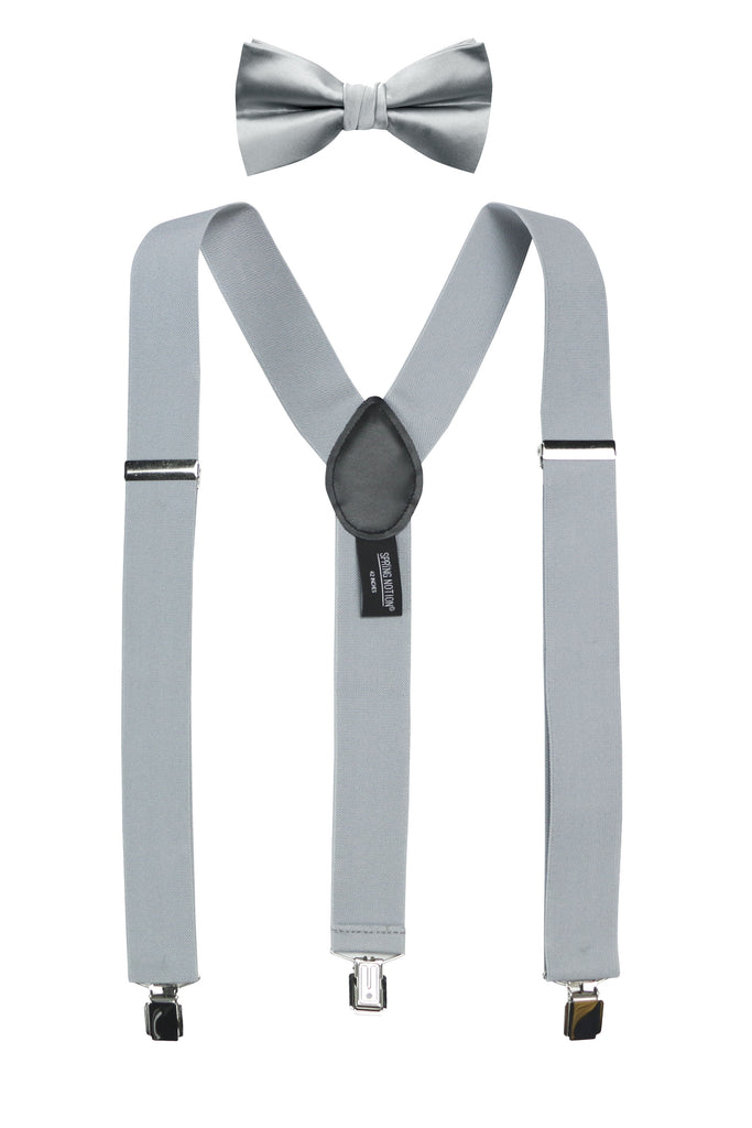 Men's Matching Suspenders and Bow Tie Set