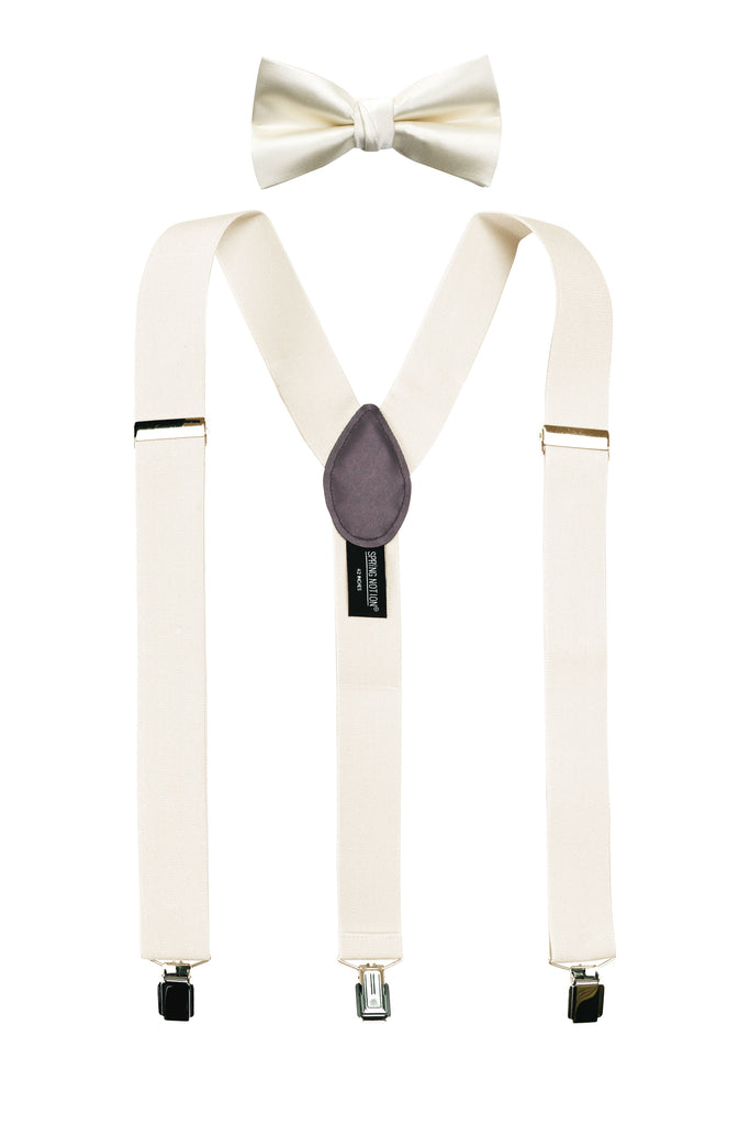 Men's Matching Suspenders and Bow Tie Set