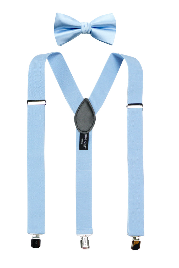 Men's Matching Suspenders and Bow Tie Set