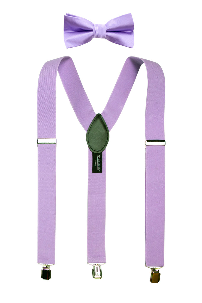 Men's Matching Suspenders and Bow Tie Set