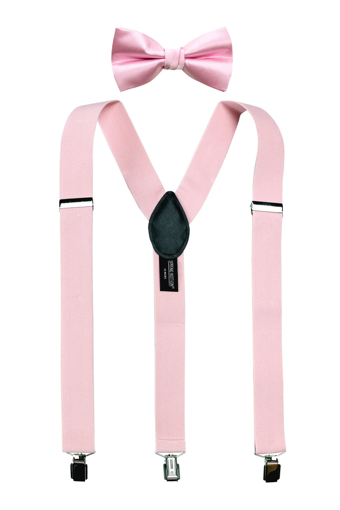 Men's Matching Suspenders and Bow Tie Set
