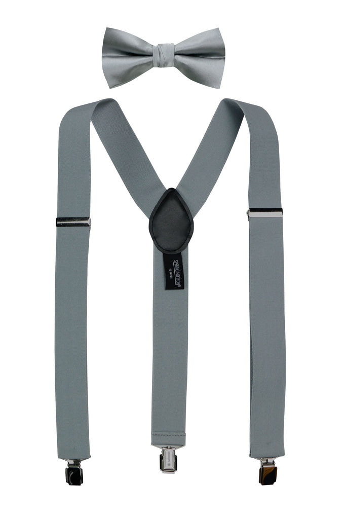Men's Matching Suspenders and Bow Tie Set