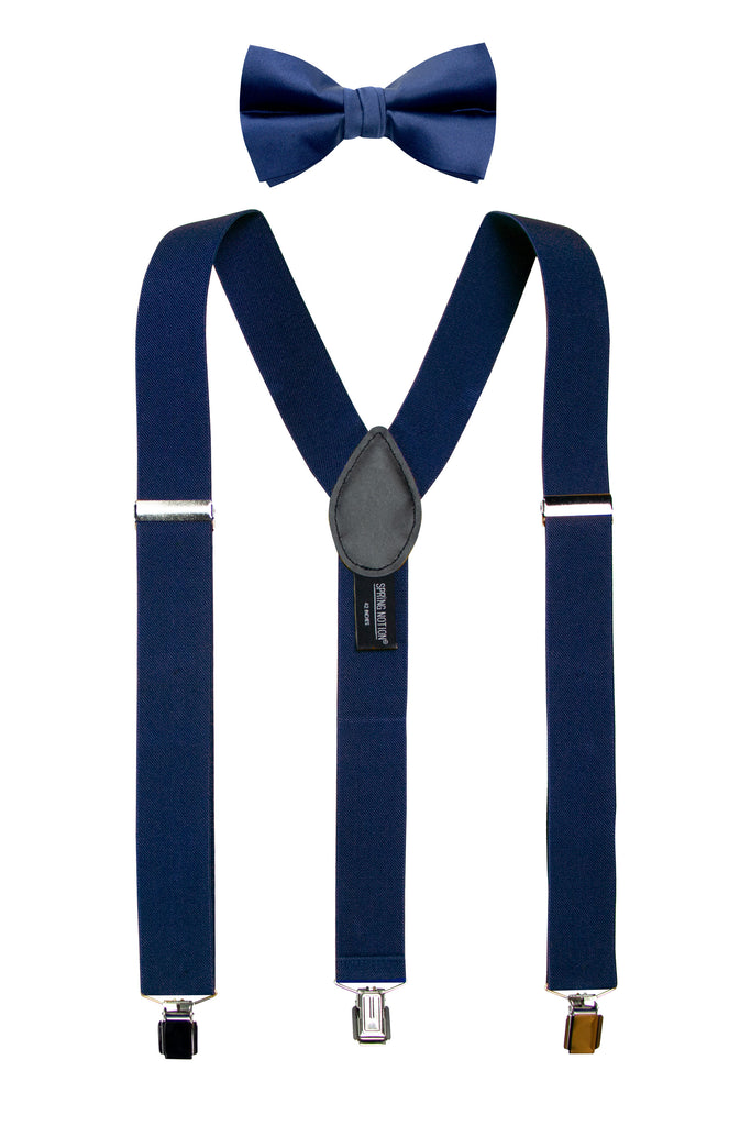 Men's Matching Suspenders and Bow Tie Set