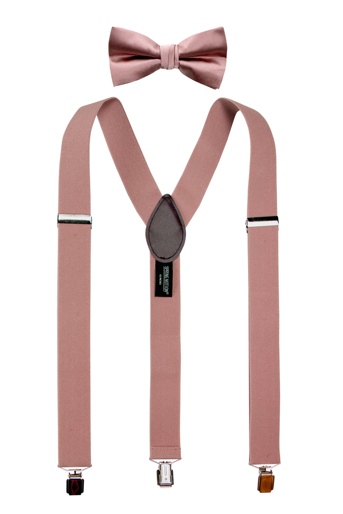 Men's Matching Suspenders and Bow Tie Set