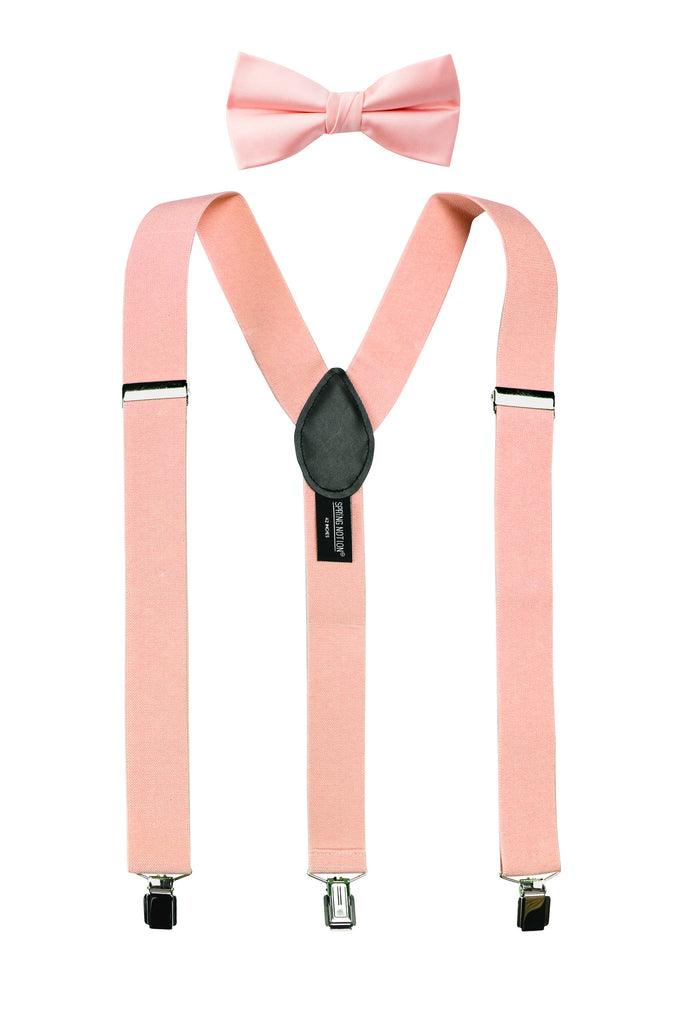 Men's Matching Suspenders and Bow Tie Set