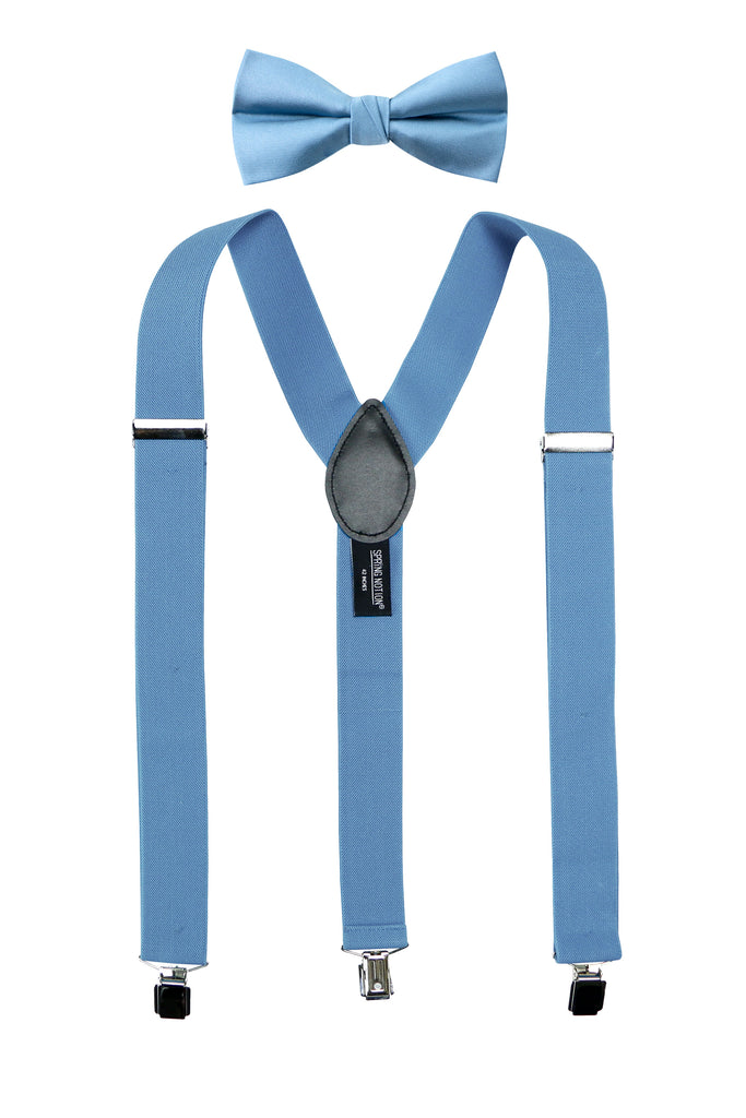 Men's Matching Suspenders and Bow Tie Set