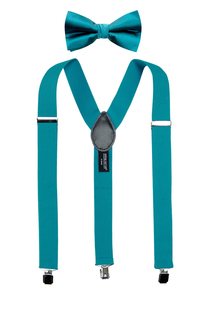 Men's Matching Suspenders and Bow Tie Set