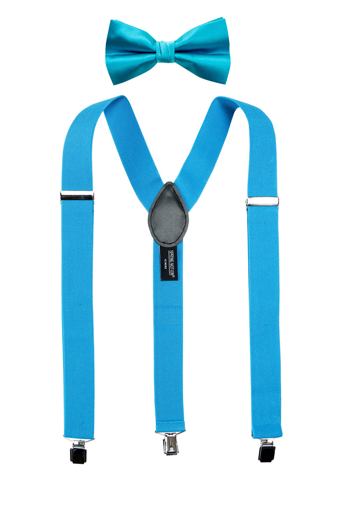 Men's Matching Suspenders and Bow Tie Set
