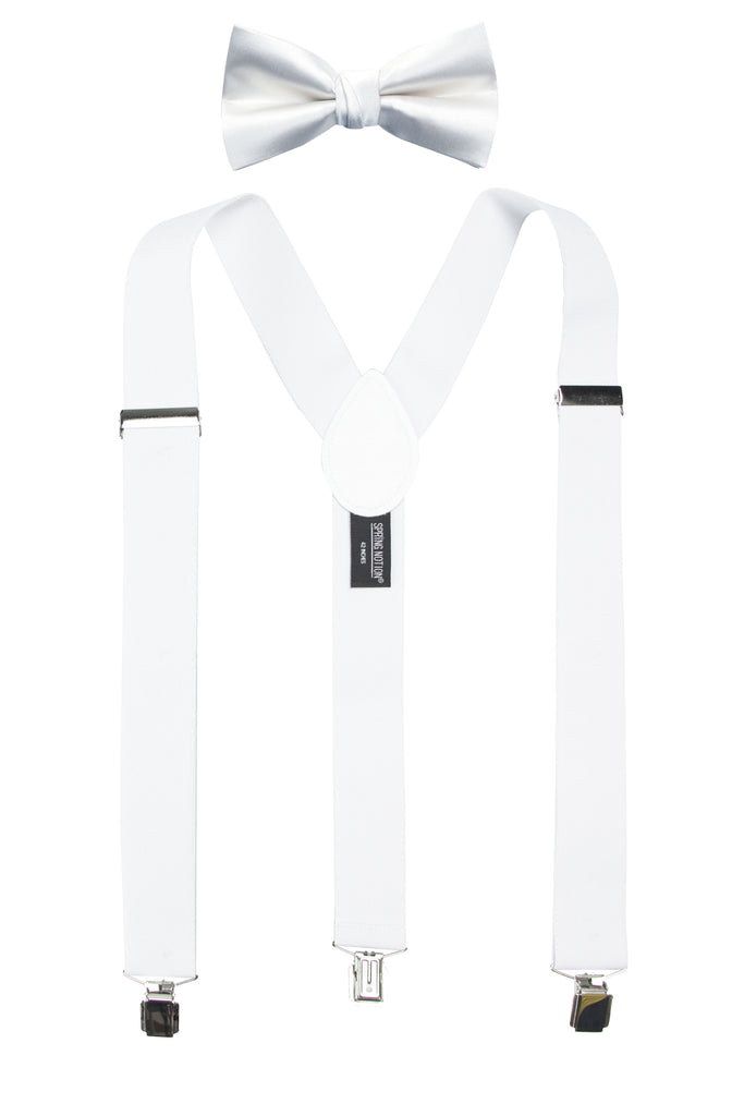 Men's Matching Suspenders and Bow Tie Set