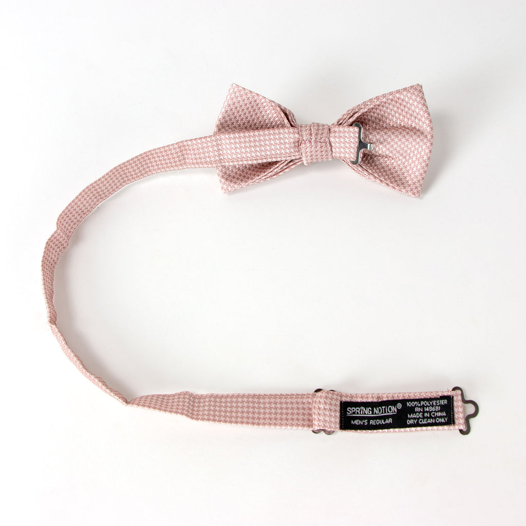 Men's Pink Copper Patterned Bow Tie (Color 99)