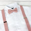 Men's Linen Blend Suspenders and Bow Tie Set