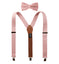 Men's Linen Blend Suspenders and Bow Tie Set