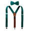 Men's Linen Blend Suspenders and Bow Tie Set