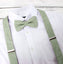 Men's Mottled Linen Suspenders and Bow Tie Set