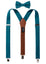 Men's Mottled Linen Suspenders and Bow Tie Set