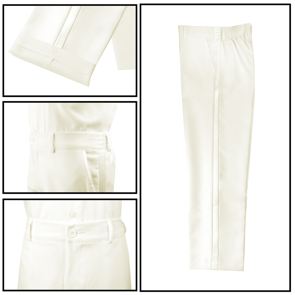 Boys' Ivory Classic Fit Tuxedo Set Without Tail